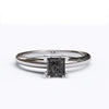 varitsa-jewellers - Solitaire Gold Engagement Ring with 0.35ct Princess Cut Black Onyx- 01SG04O